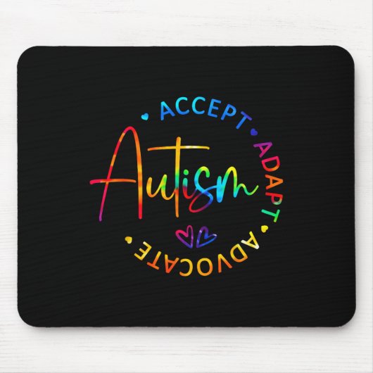 Autisme Bewustzijn Accepteer Adapt Advocate Autism Muismat (Voorkant)