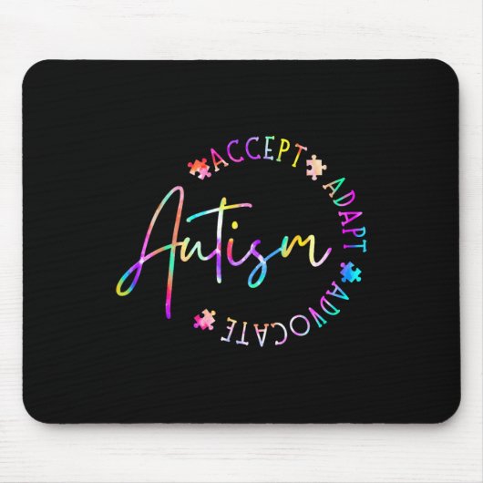 Autisme Bewustzijn Accepteer Adapt Advocate Autism Muismat (Voorkant)