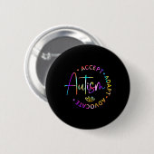Autisme Bewustzijn Accepteer Adapt Advocate Autism Ronde Button 5,7 Cm (Voorkant /achterkant)