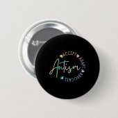 Autisme Bewustzijn Accepteer Adapt Advocate Autism Ronde Button 5,7 Cm (Voorkant /achterkant)