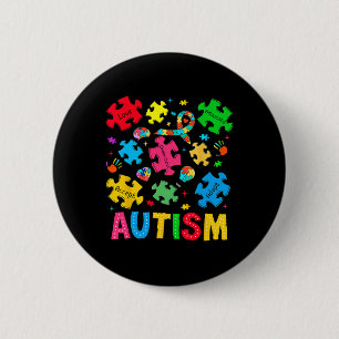 Autisme Bewustzijn Accepteer Adapt Advocate Autism Ronde Button 5,7 Cm