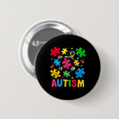 Autisme Bewustzijn Accepteer Adapt Advocate Autism Ronde Button 5,7 Cm (Voorkant /achterkant)