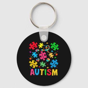 Autisme Bewustzijn Accepteer Adapt Advocate Autism Sleutelhanger