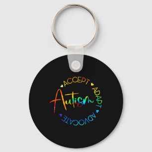 Autisme Bewustzijn Accepteer Adapt Advocate Autism Sleutelhanger