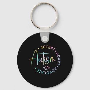 Autisme Bewustzijn Accepteer Adapt Advocate Autism Sleutelhanger