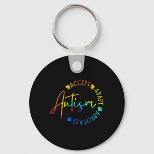 Autisme Bewustzijn Accepteer Adapt Advocate Autism Sleutelhanger