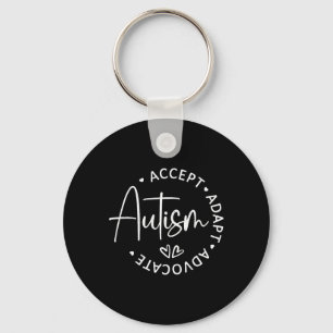 Autisme Bewustzijn Accepteer Adapt Advocate Autism Sleutelhanger