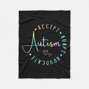 Autisme Bewustzijn Accepteer Adapt Advocate Begrij Fleece Deken