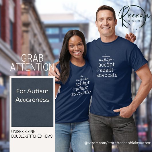 Autisme Bewustzijn Accepteer Adapt Advocate T-shir T-shirt