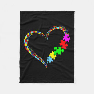 Autisme Bewustzijn Accepteer Begrijp Liefde Onders Fleece Deken