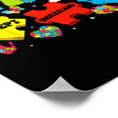 Autisme bewustzijn Accepteer Begrijp Liefde Puzzel Poster (Hoek)