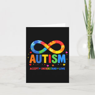 Autisme Bewustzijn Accepteer Liefde Asd Ondersteun Kaart