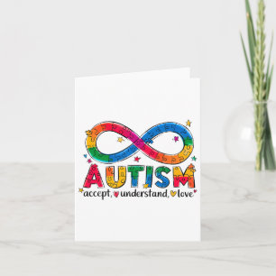 Autisme Bewustzijn Accepteer Liefde Asd Ondersteun Kaart