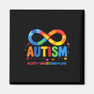 Autisme Bewustzijn Accepteer Liefde Asd Ondersteun Magneet