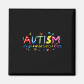 Autisme Bewustzijn Accepteer Liefde Asd Ondersteun Magneet (Voorkant)