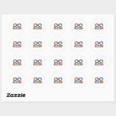 Autisme Bewustzijn Accepteer Liefde Asd Ondersteun Ronde Sticker (Vel)