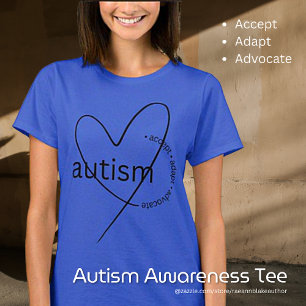 Autisme bewustzijn Accepteer Pas Aan Zet je In T-S T-shirt