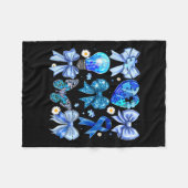 Autisme Bewustzijn Accepteer Puzzel Blauwe Koe Fleece Deken (Voorkant (Horizontaal))