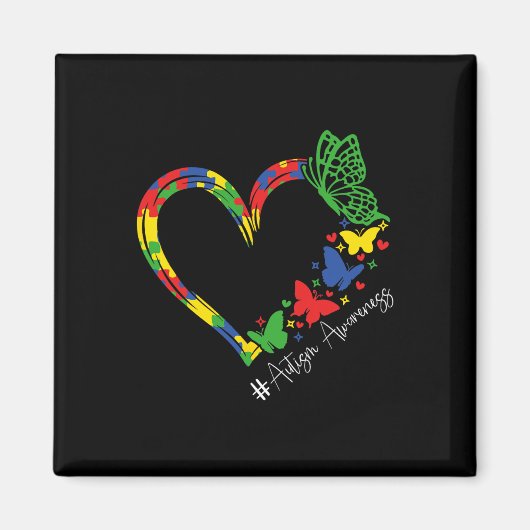 Autisme Bewustzijn Accepteren Begrijp Liefde Manne Magneet (Voorkant)