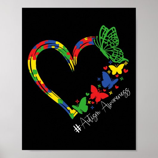 Autisme Bewustzijn Accepteren Begrijp Liefde Manne Poster (Voorkant)