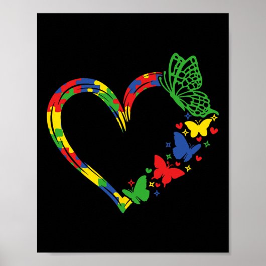 Autisme Bewustzijn Accepteren Begrijp Liefde Manne Poster (Voorkant)
