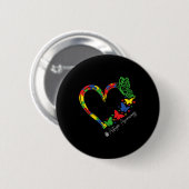 Autisme Bewustzijn Accepteren Begrijp Liefde Manne Ronde Button 5,7 Cm (Voorkant /achterkant)