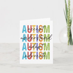 Autisme bewustzijn accepteren begrijpen Adapt Advo Kaart