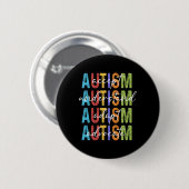 Autisme bewustzijn accepteren begrijpen Adapt Advo Ronde Button 5,7 Cm (Voorkant /achterkant)