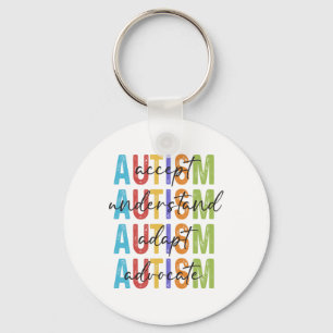 Autisme bewustzijn accepteren begrijpen Adapt Advo Sleutelhanger