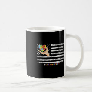 Autisme Bewustzijn Amerikaanse vlag Amerikaanse ha Koffiemok
