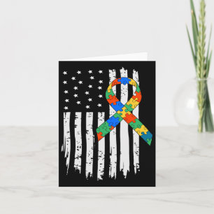 Autisme Bewustzijn Amerikaanse vlag Puzzel Autisme Kaart