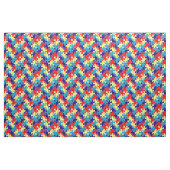 Autisme bewustzijn ASD Asperger puzzel patroon Stof (Yard (91,4 cm))