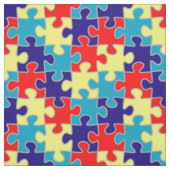 Autisme bewustzijn ASD Asperger puzzel patroon Stof (Swatch)
