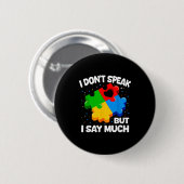 Autisme bewustzijn asperger syndroom puzzel kinder ronde button 5,7 cm (Voorkant /achterkant)