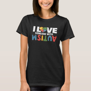 Autisme bewustzijn ASS Autisme Moeder Ik hou van i T-shirt