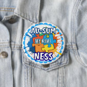Autisme bewustzijn Ausomeness speld badge Ronde Button 4,0 Cm (In situ)