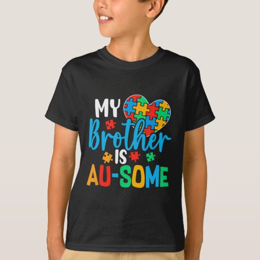 Autisme Bewustzijn Autism Squad Ondersteuning Gewe T-shirt (Voorkant)
