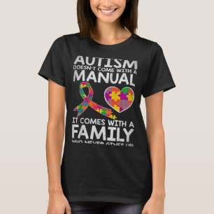 Autisme bewustzijn autisme komt niet met een handl t-shirt