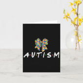 Autisme Bewustzijn Autisme Squad Ondersteuning Vro Kaart (Gele Bloem)