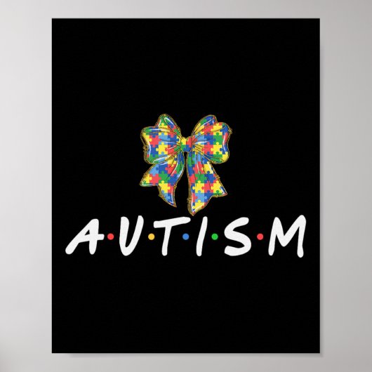 Autisme Bewustzijn Autisme Squad Ondersteuning Vro Poster (Voorkant)