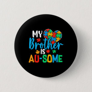 Autisme Bewustzijn Autisme Squad Steun Geweldige J Ronde Button 5,7 Cm