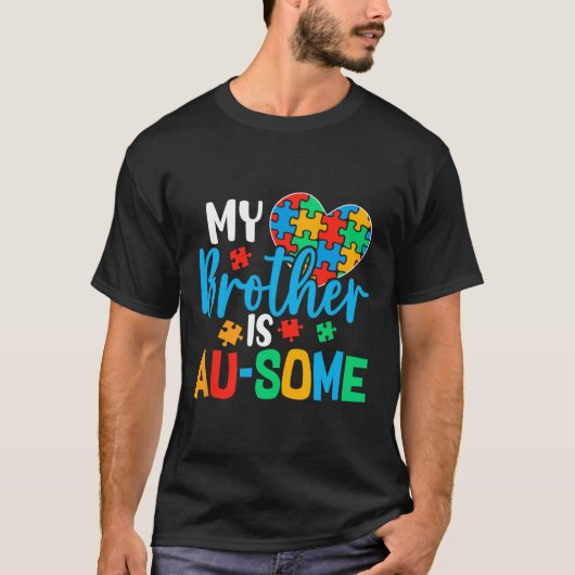 Autisme Bewustzijn Autisme Squad Steun Geweldige J T-shirt (Voorkant)