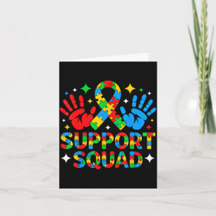 Autisme bewustzijn autisme steun squad familie kaart