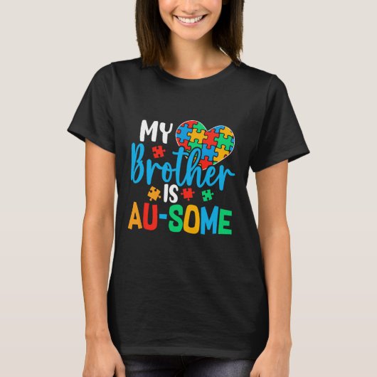 Autisme Bewustzijn Autisme Team Ondersteuning Gewe T-shirt (Voorkant)