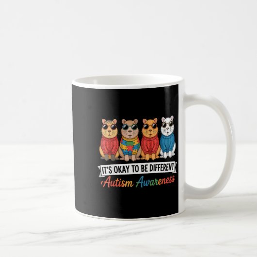 Autisme bewustzijn autistisch koffiemok (Rechts)