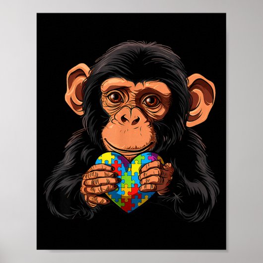 Autisme bewustzijn autistisch  poster (Voorkant)