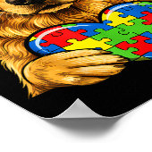 Autisme bewustzijn autistisch  poster (Hoek)