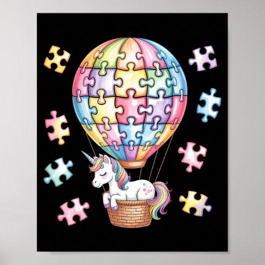 Autisme bewustzijn autistisch  poster (Voorkant)