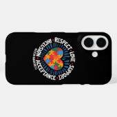 Autisme Bewustzijn Autistisch Respect Liefde Steun Case-Mate iPhone Case (Achterkant (horizontaal))