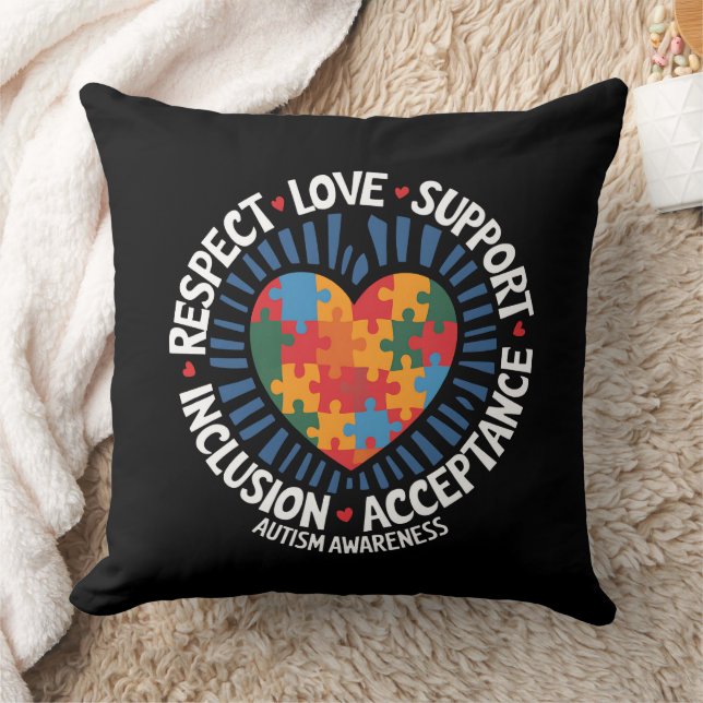 Autisme Bewustzijn Autistisch Respect Liefde Steun Kussen (Deken)
